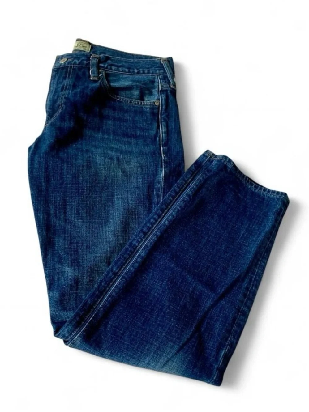 J.crew 484 dark blue jeans size 32 x 30 straight leg men western casual